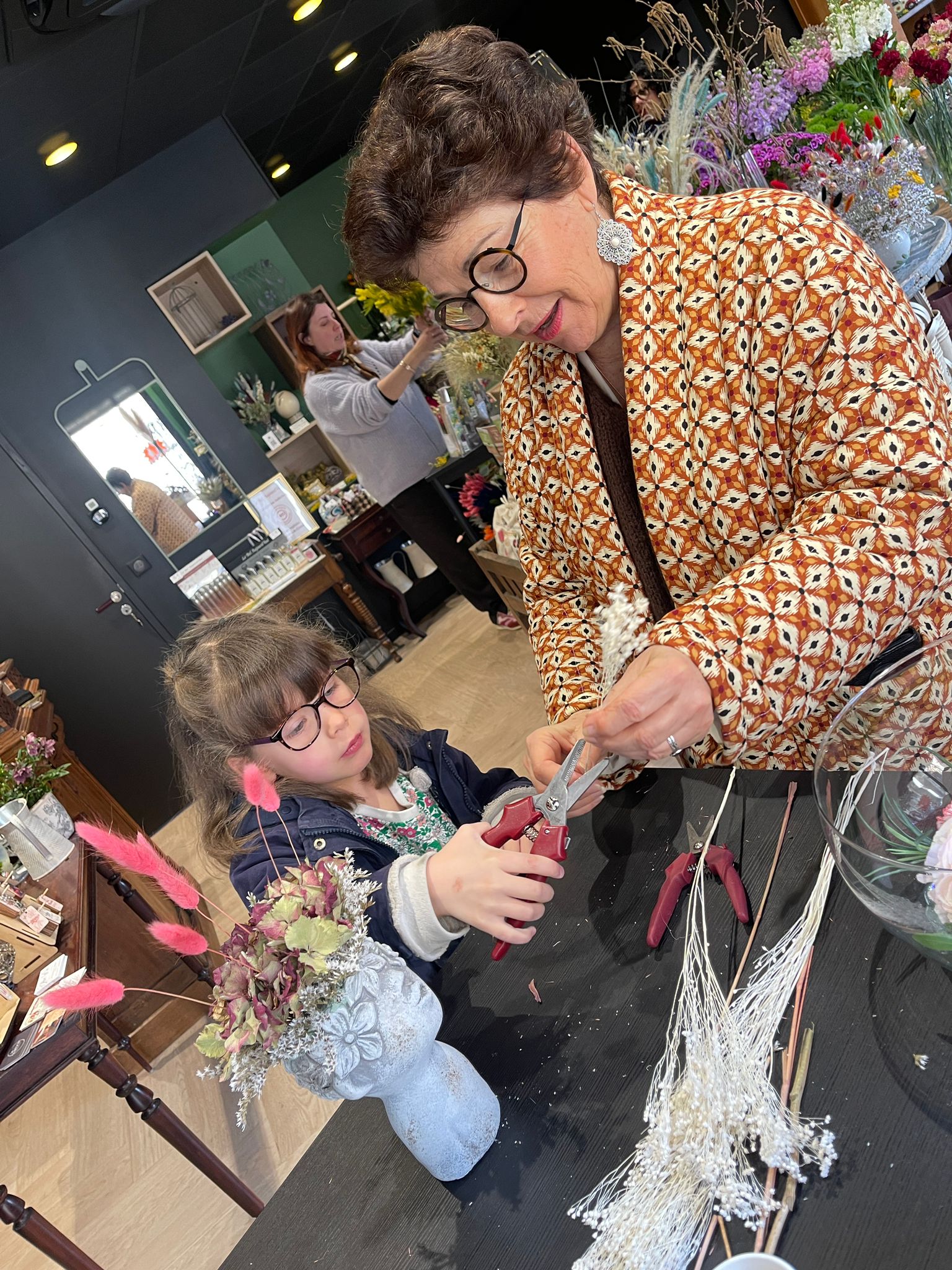 Atelier floral Fête des Grands-Mères